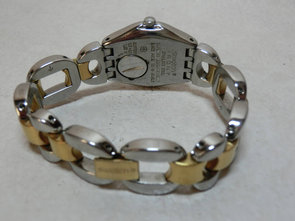 [N1023-O6002R] б/у :SWATCH Swatch наручные часы YSS136G SYLPHIDE SOLID Irony Irony работа товар 