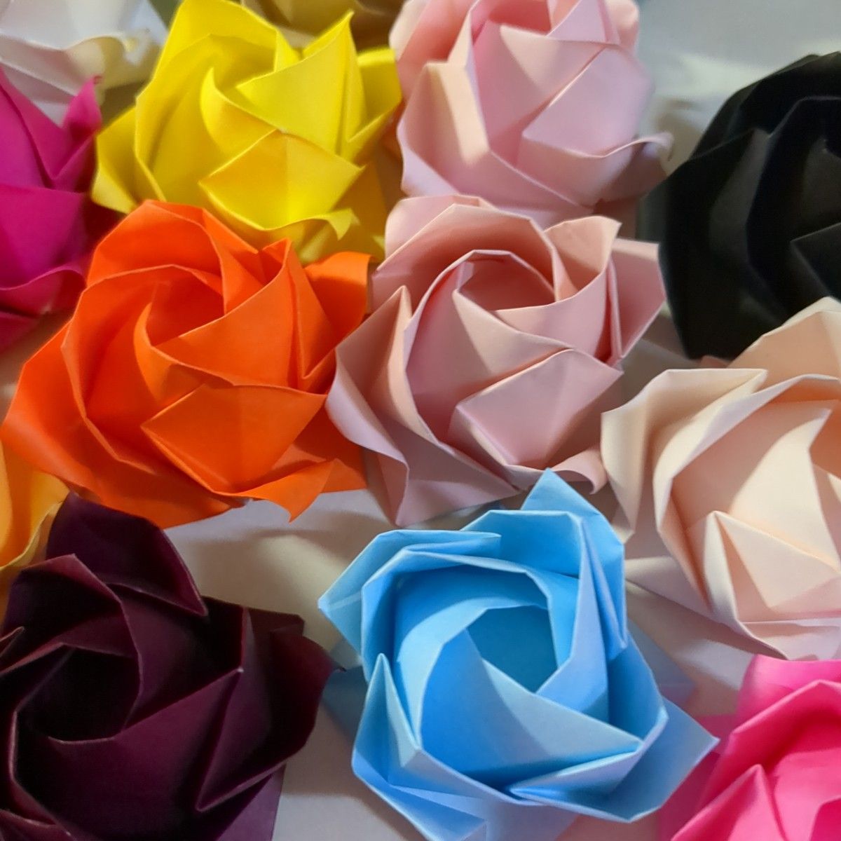 折り紙　バラ　30色 30個　　