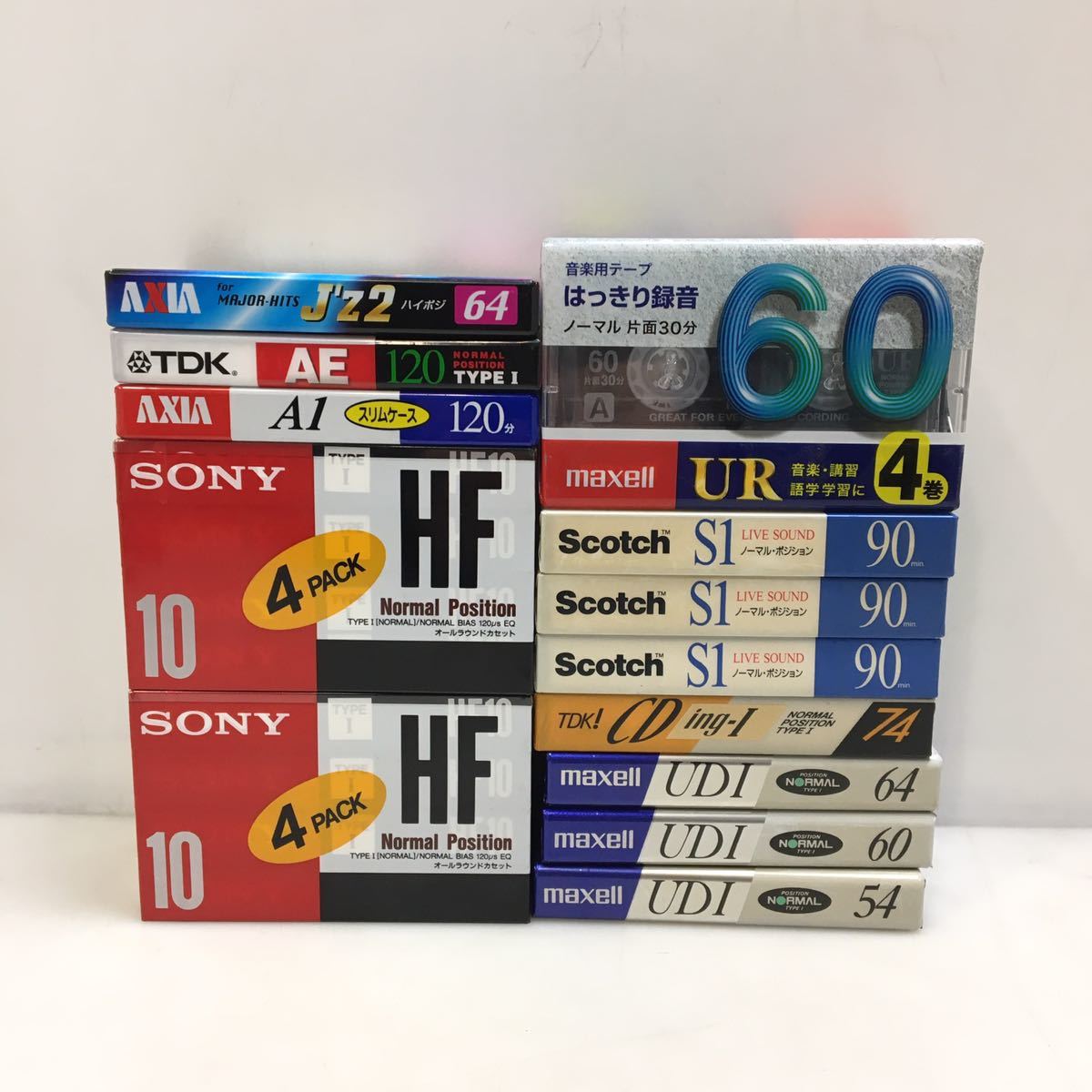 34-96 未開封 カセットテープ SONY HF Scotch S1 maxell UDI UR TDK AXIA_画像5
