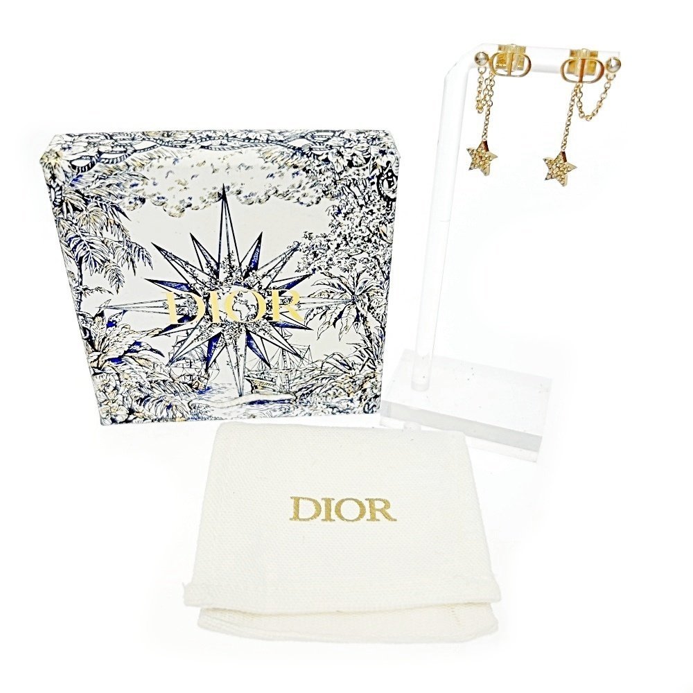 【箱付き】 Christian Dior クリスチャンディオール GP ラインストーン PETIT CD ピアス レディース 237919 ピアス