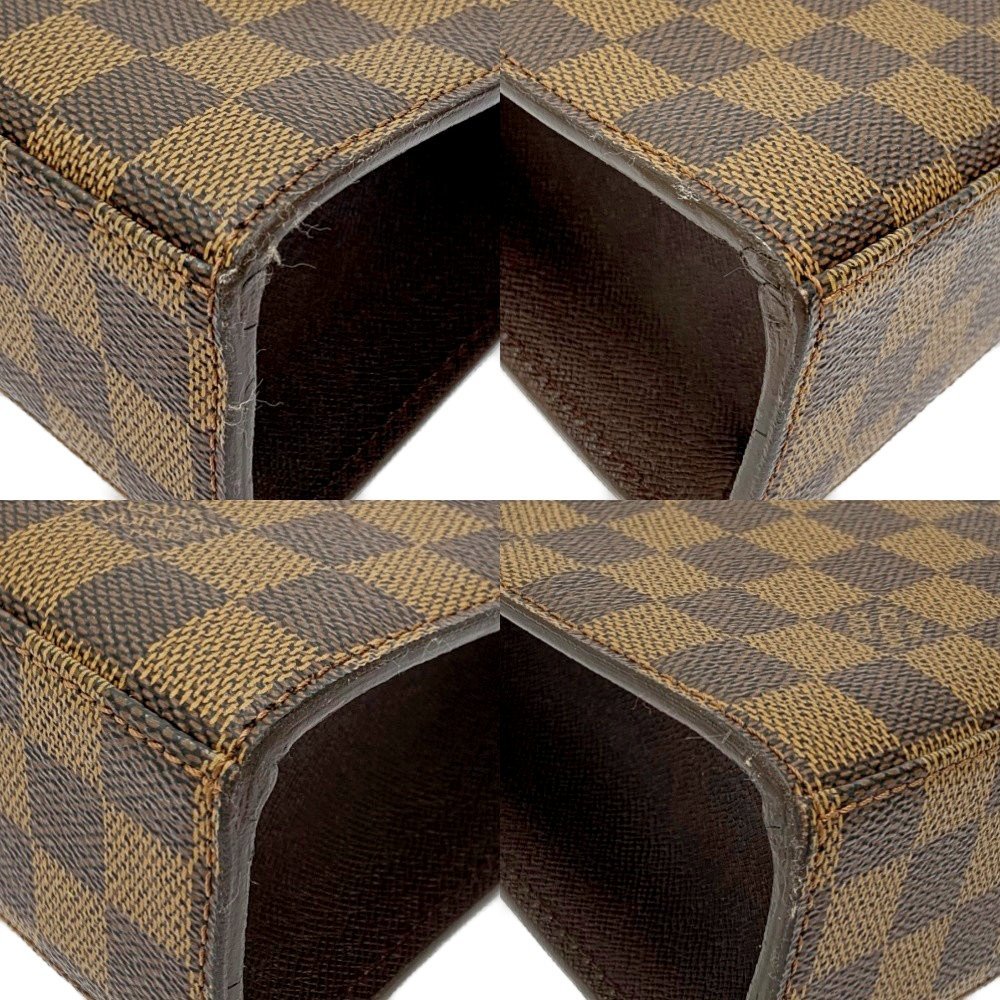 【ジャンク】 LOUIS VUITTON ルイ・ヴィトン N51379 ダミエ PVC マルゼルブ ハンドバッグ ブラウン 232001 ハンドバッグ_画像6