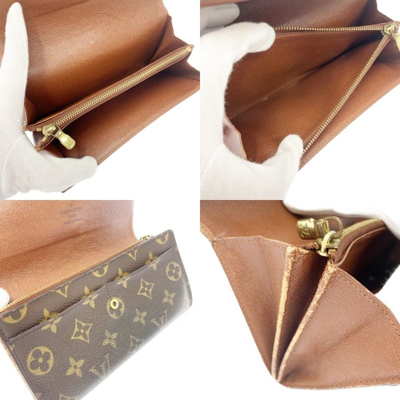 【ジャンク】 LOUIS VUITTON ルイ・ヴィトン モノグラム PVC 財布 3点セット ブラウン 197536 長財布_画像3