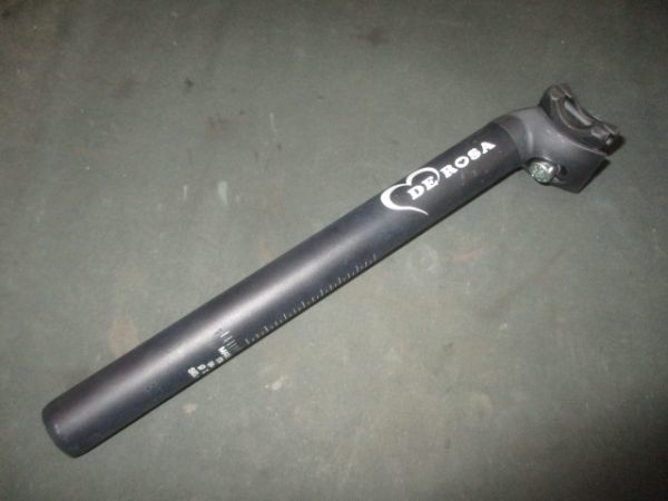 【新作入荷!!】 シートポスト ■デローザ 中古 ■ ロードバイク カーボン クロモリ ネオプリマート セルコフ SELCOF 300mm 27.2mm 美品 直径27.2mm