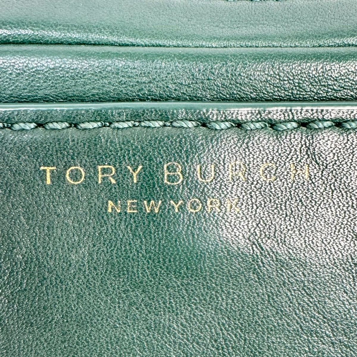 24B09 TORY BURCH トリーバーチ ショルダーバッグ 緑色