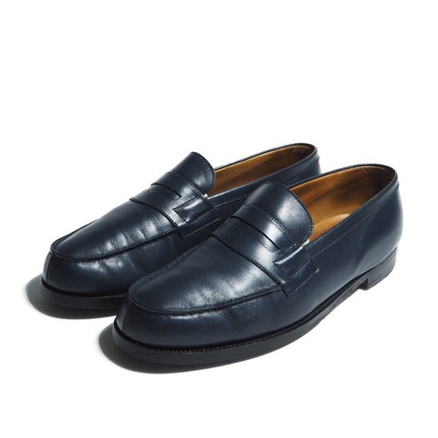 K1505R43 #J.M. WESTON JM J M waist n# 180signi tea - Loafer shoes navy 8E/29cm dress shoes navy blue 