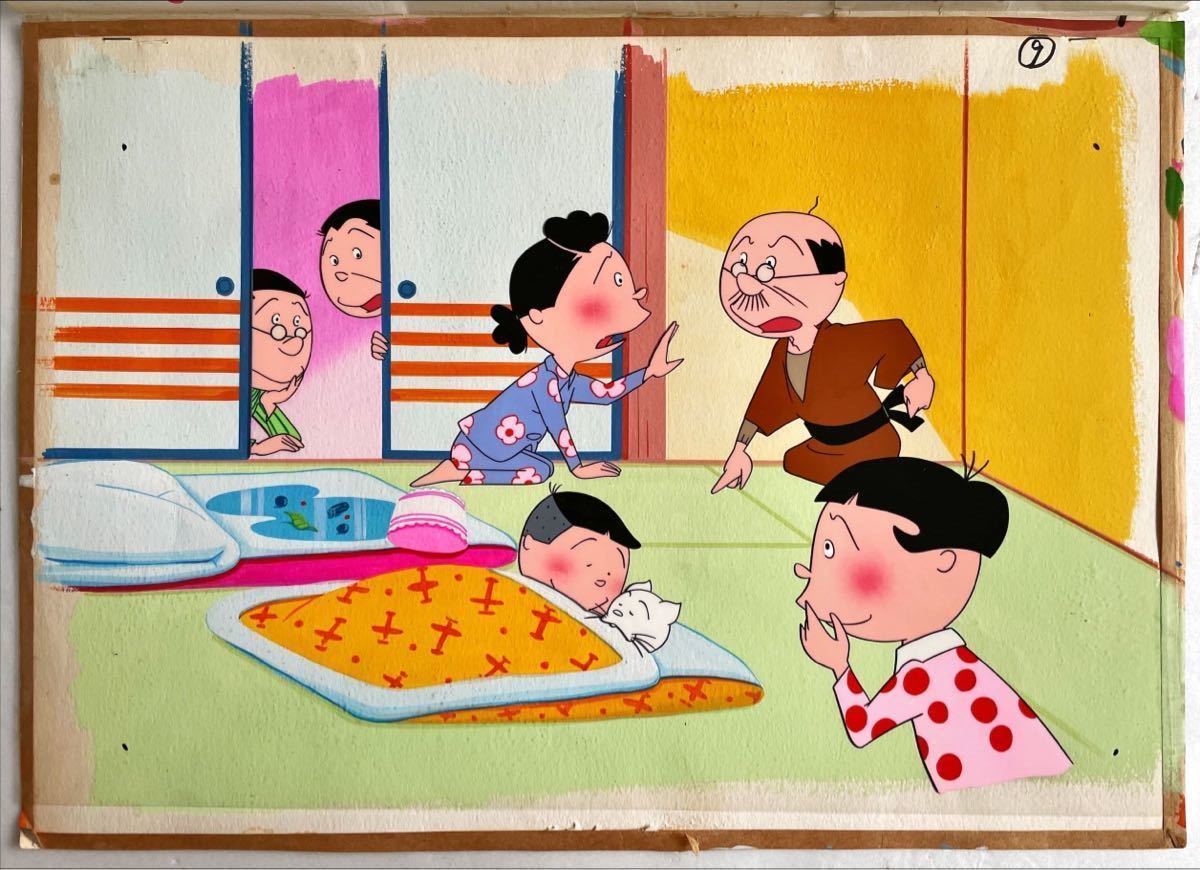 サザエさん画稿用セル画C 2枚一括 サザエさん画稿用セル画C 2枚一括