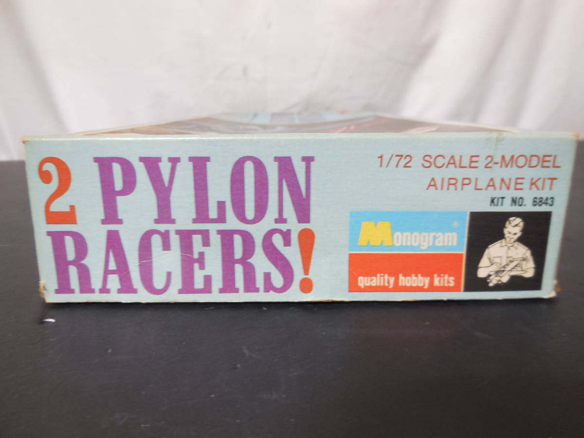 *1968 year MONOGRAM made 1/72 2 PYLON RACERS! Mustang . Bear cat. pylon attaching racing airplane plastic model retro at that time thing Showa era 