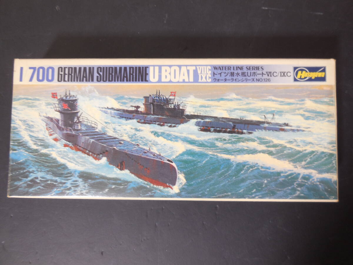 送料無料　ハセガワ 1/700 WLシリーズ No.901 ドイツ潜水艦 Ｕ-ボート プラモデル レトロ