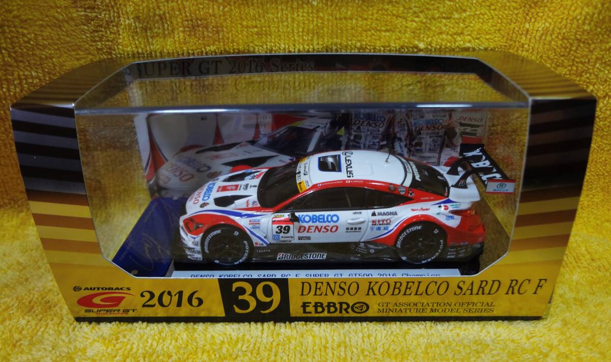 ★【中古】EBBRO DENSO KOBELCO SARD RC F No.39 SUPER GT GT500 2016 Champion Car デンソー コベルコ ★ 送料520円
