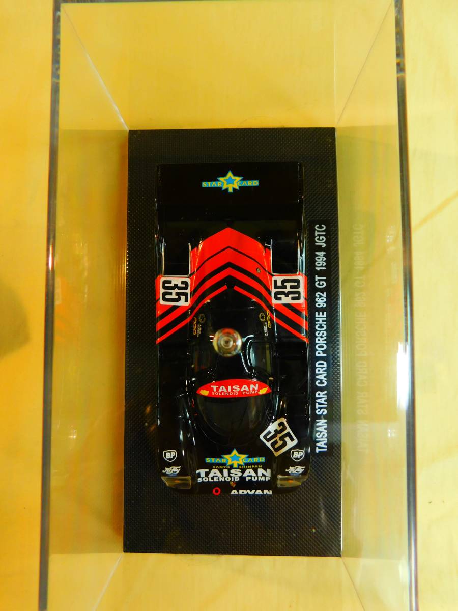 ☆EBBRO TAISAN STAR CARD PORSCHE タイサン スターカード ポルシェ 962 GT 1994 JGTC #35 1/43スケール 962 RESIN MODEL☆送料520円の画像6