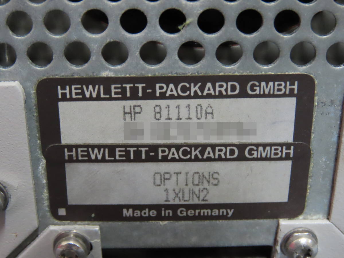 ◎140☆hp 81110A 330MHｚ パルス/パターンジェネレータ　Pulse /Pattern Generator◇0123-032_画像10