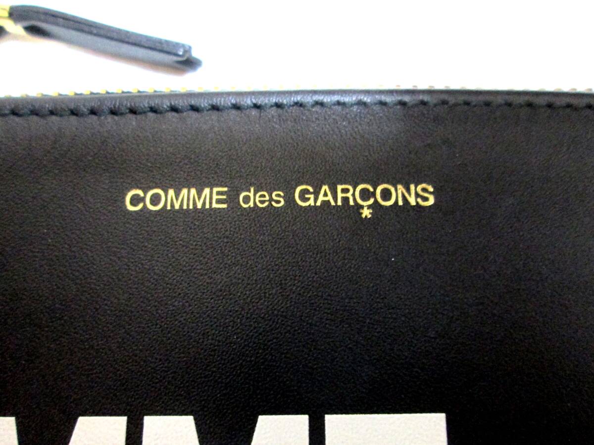  beautiful goods Comme des Garcons wallet Huge Logo WALLET COMME des GARCONS black color 