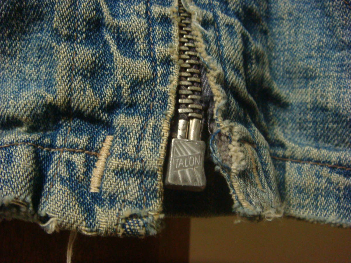 40*sko. character TALON Vintage Denim Work jacket coverall vintage