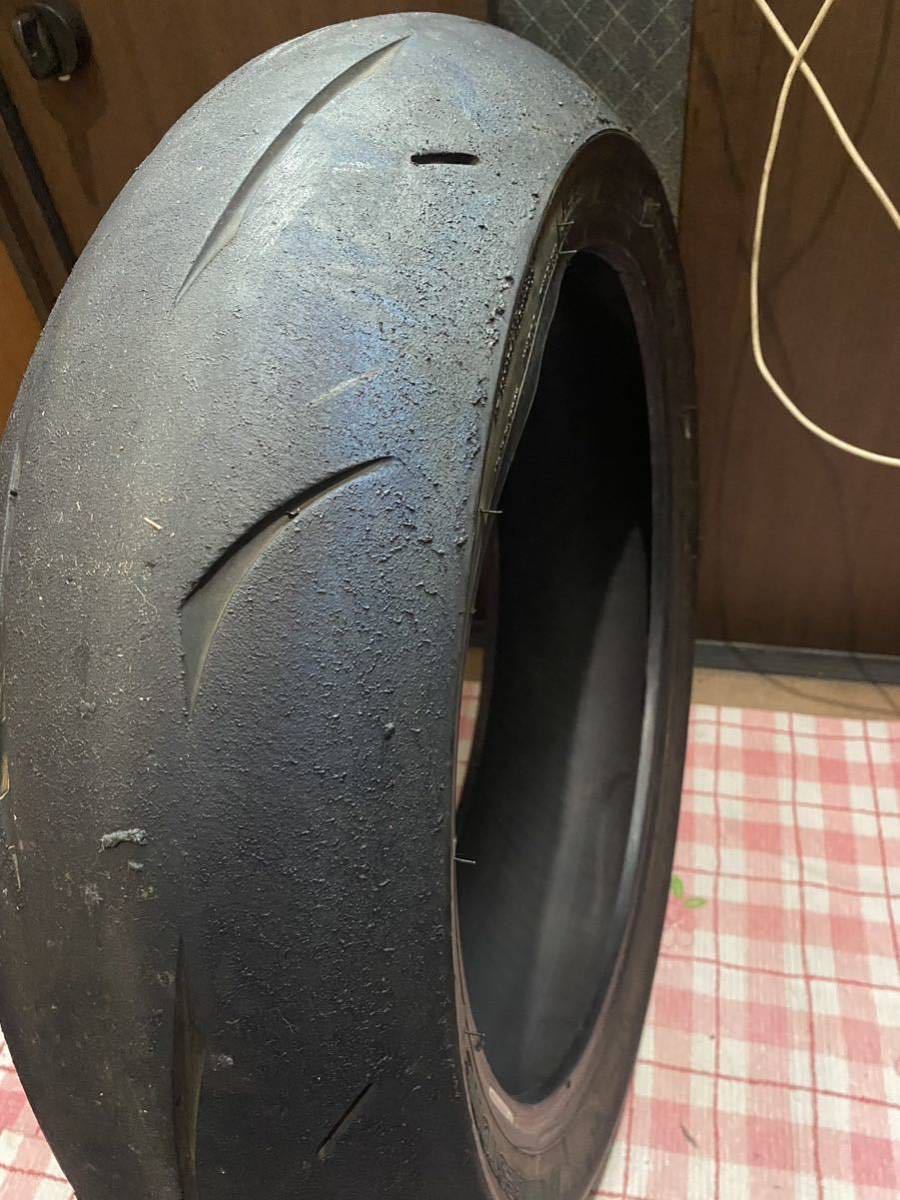 中古MCタイヤ BRIDGESTONE BATTLAX RS10 180/55ZR17 ブリヂストン バトラックス レーシング ストリート 180 55 17 3019 M2995_画像4