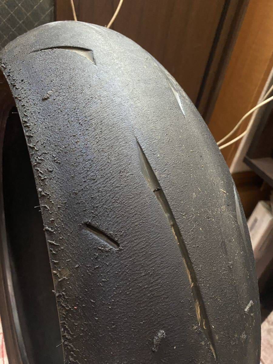 中古MCタイヤ BRIDGESTONE BATTLAX RS10 180/55ZR17 ブリヂストン バトラックス レーシング ストリート 180 55 17 3019 M2995_画像3