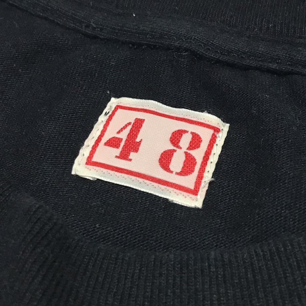 【NEXUSⅦ】ネクサス7 タイガーロゴ グラフィック Tシャツ メンズ48/L ブラック 黒 コットン 半袖Tee トラ 両面プリント USED 古着 正規品の画像3