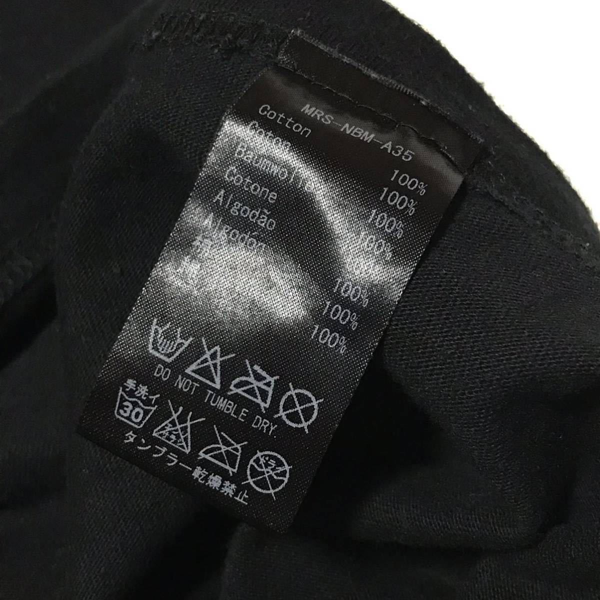 【NEXUSⅦ】ネクサス7 タイガーロゴ グラフィック Tシャツ メンズ48/L ブラック 黒 コットン 半袖Tee トラ 両面プリント USED 古着 正規品の画像7