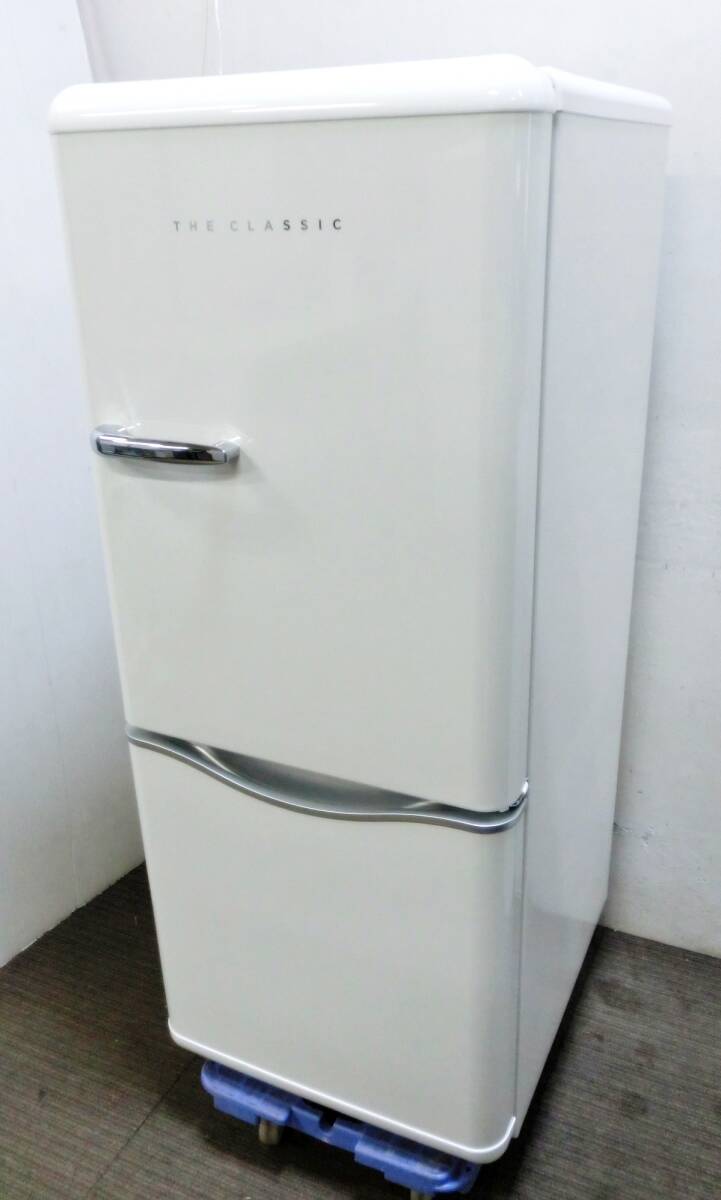 【 3ヵ月保証 】おしゃれ デザイン 2ドア 冷蔵庫 150L DR-C15AW 動作良好 クリームホワイト 右開きタイプ おしゃれ DAEWOOの画像1