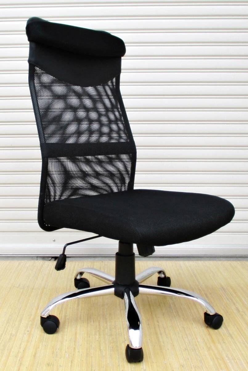 オフィスチェア　メッシュ　デスクチェア　ハイバック　ブラック　動作良好　事務椅子　ワークチェア　パソコンチェア　OAチェア