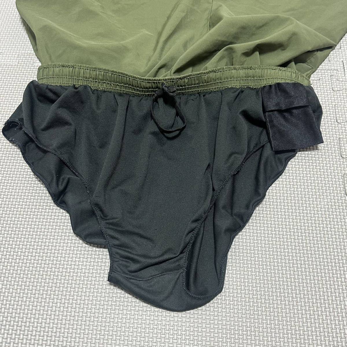 OKINAWA 米軍実物 USMC MARIEN TRUNKS SOFFE MADE IN USA トレーニングウェア パンツOD MEDIUM [NO.A0015]_画像6