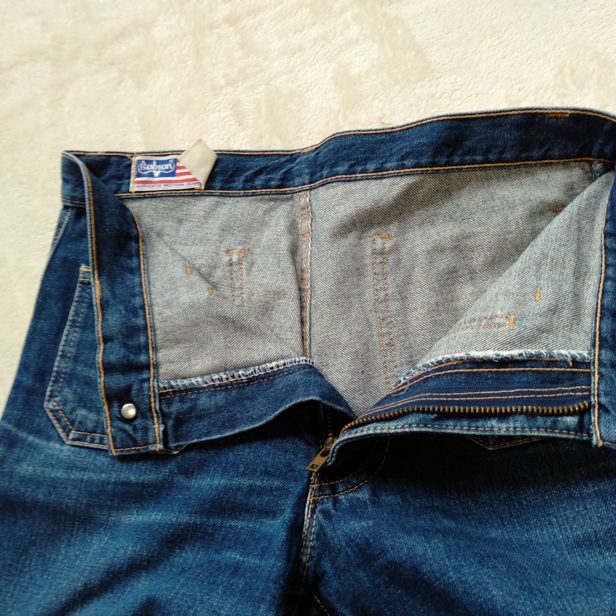 mu197 BOBSON bell низ хлопок Denim брюки джинсы Bobson европейская одежда 