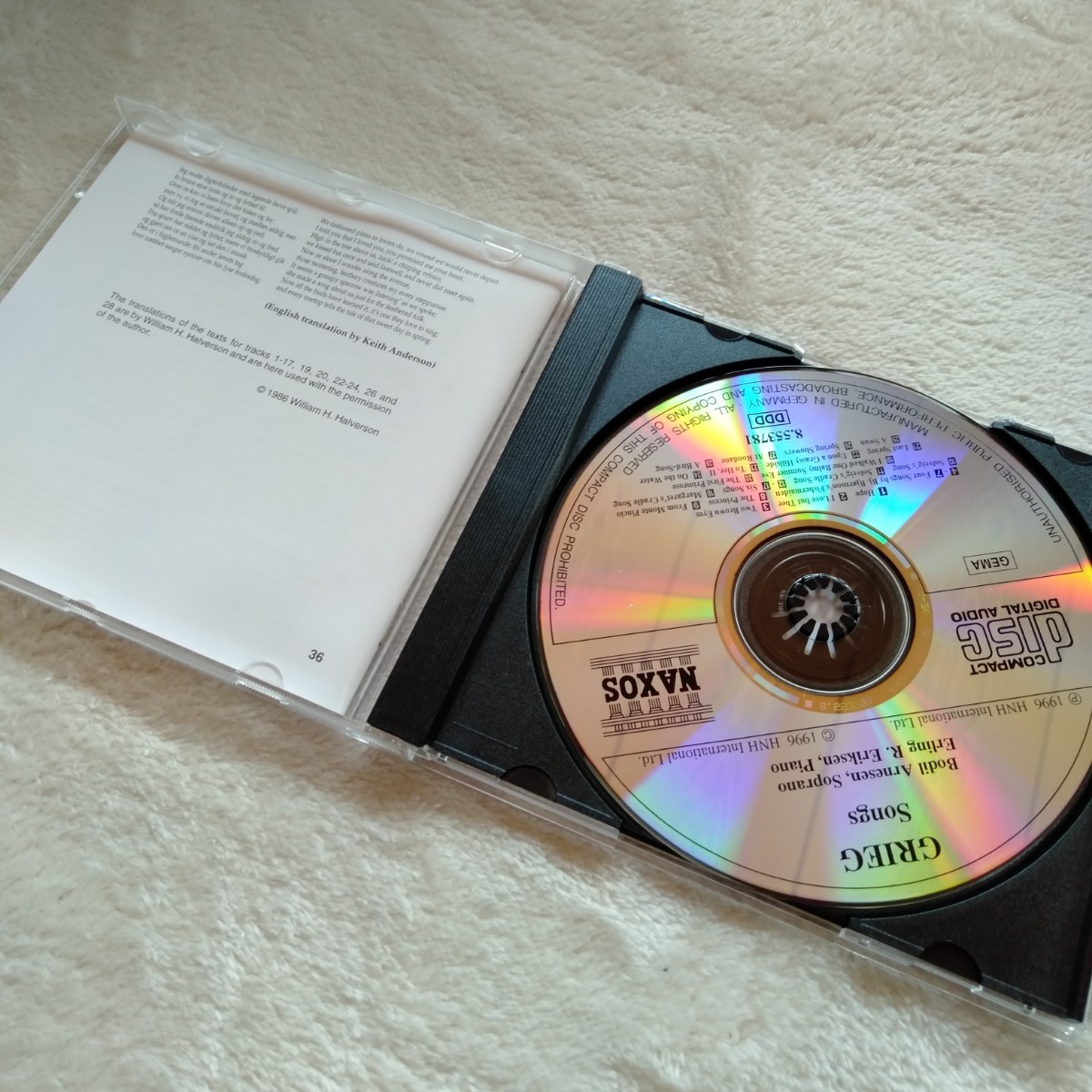 S012 GRIEG グリーグ CD ケース状態Ａ クラシック オーケストラ_画像5