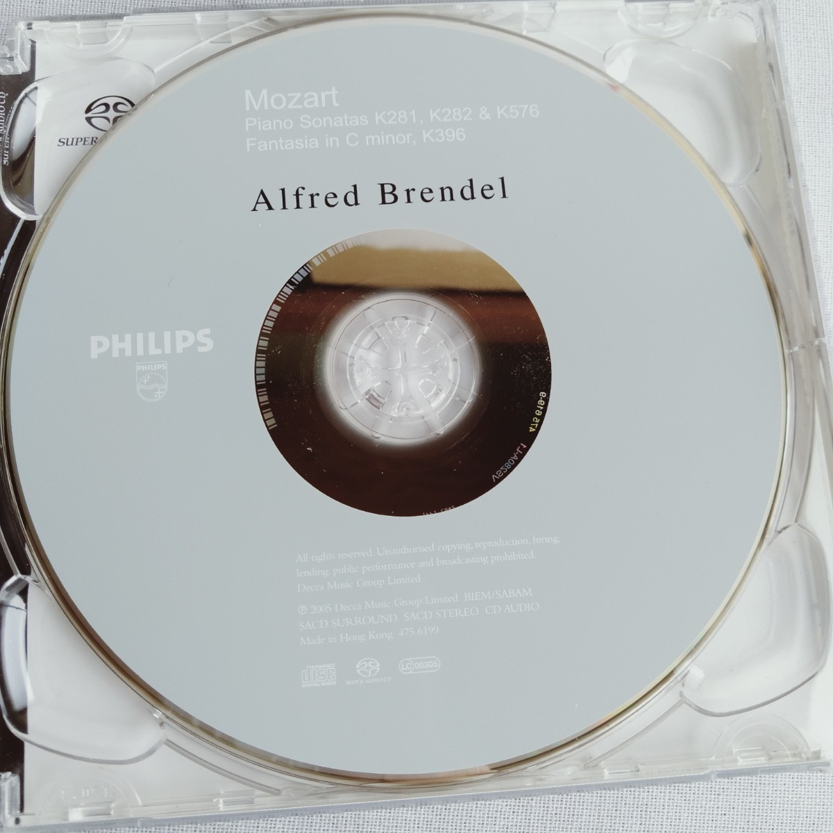 T016 ALFRED BRENDEL ALFRED BRENDEL MOZART: SONATAS K281/K282/K576 CD ケース状態A クラシック オーケストラ_画像4