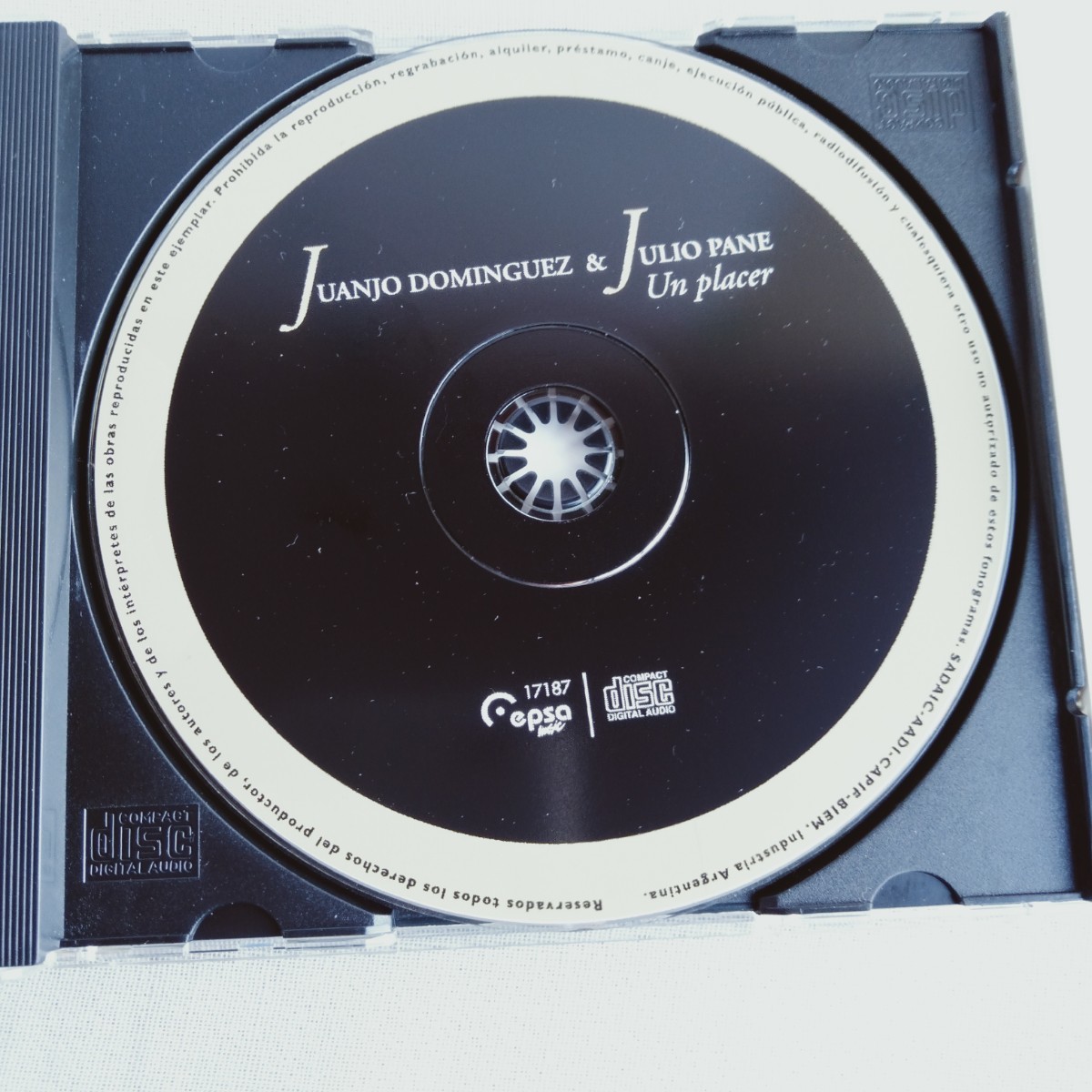 T022 JUANJO DOMINGUEZ & JULIO PANE / Un Placer CD ケース状態A クラシック オーケストラ_画像5