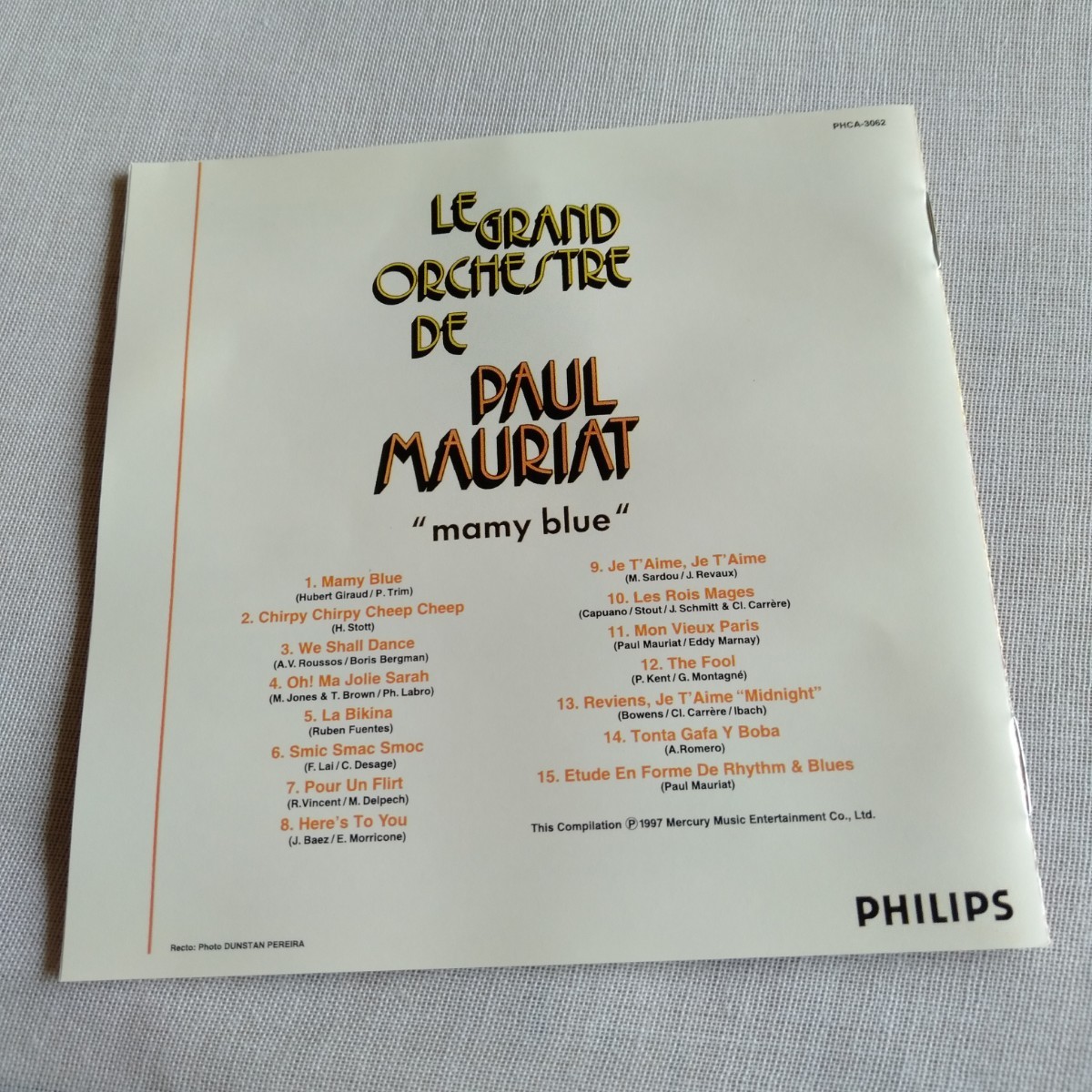 S034 Mamy Blue Paul Mauriat CD ケース状態A クラシック オーケストラの画像7