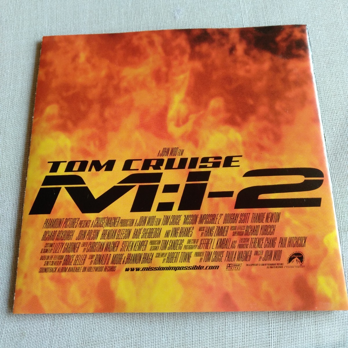 S073 Mission: Impossible 2 ミッションインポッシブル2 映画サウンドトラック CD ケース状態A _画像7