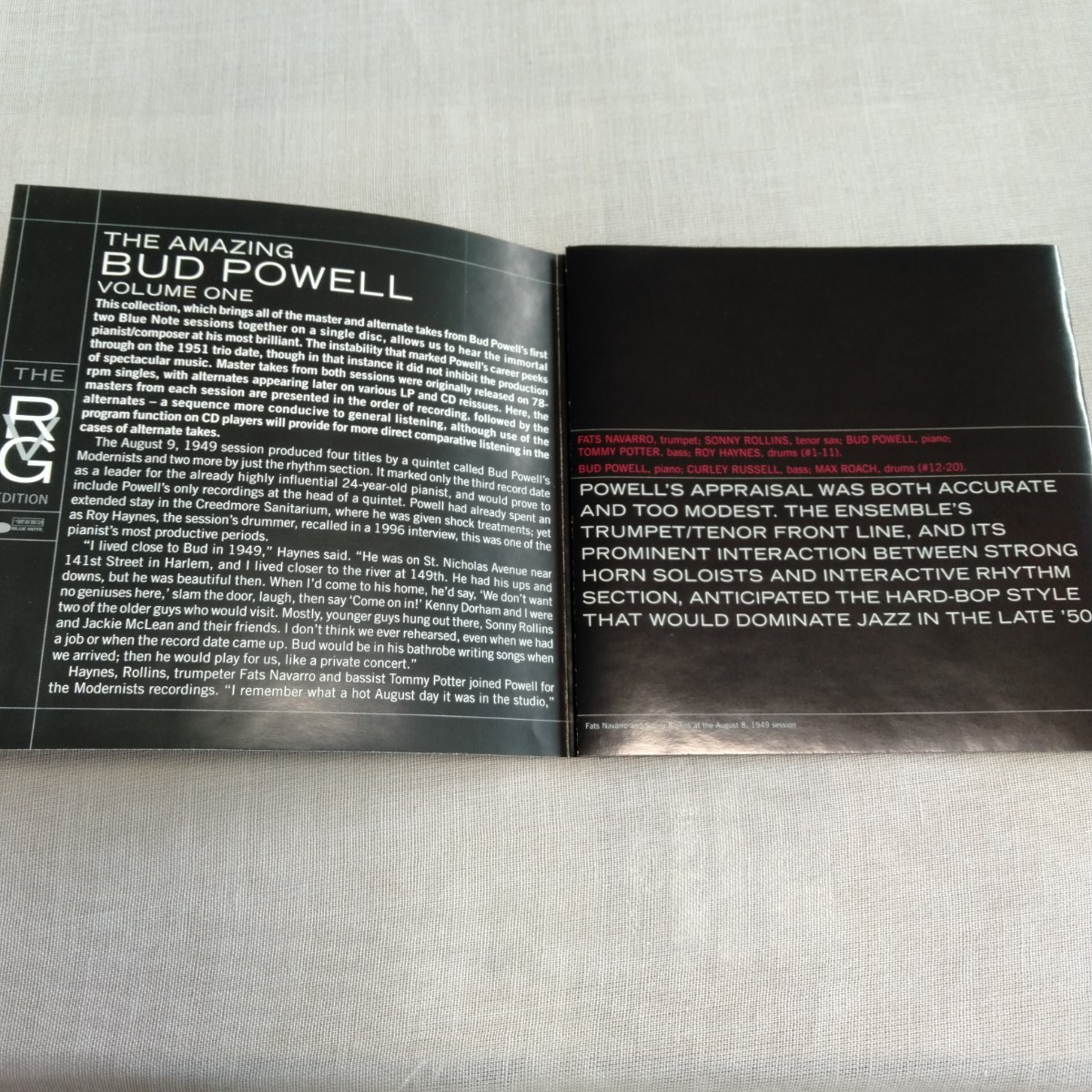 S203 バド・パウエル THE AMAZING BUD POWELL, VOLUME ONE CD ケース状態A ジャズ_画像9