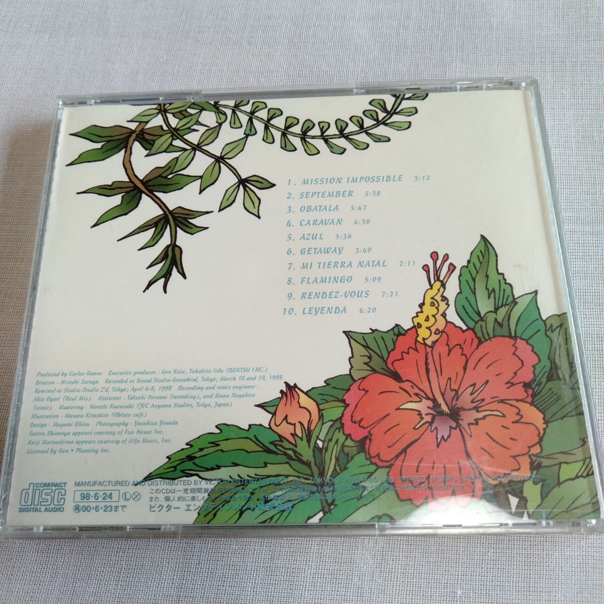 S209 熱帯JAZZ楽団 Ⅱ ~September~ CD ケース状態A ジャズ_画像2