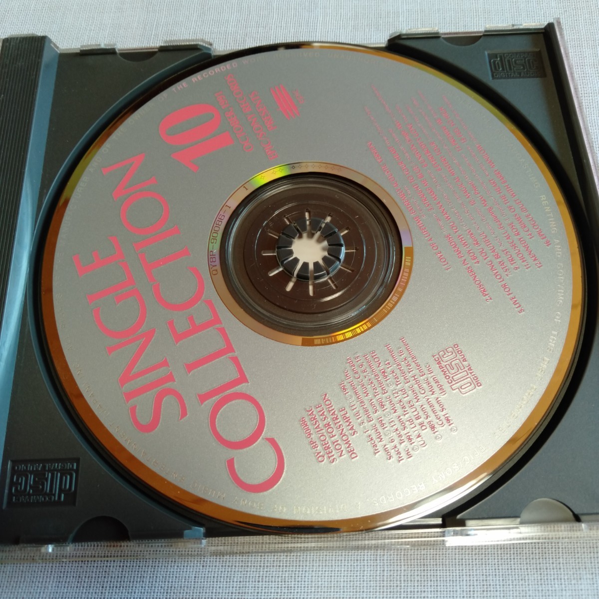 S303 見本盤 SINGLE COLLECTION OCTOBER, 1991 CD ケース状態A _画像4