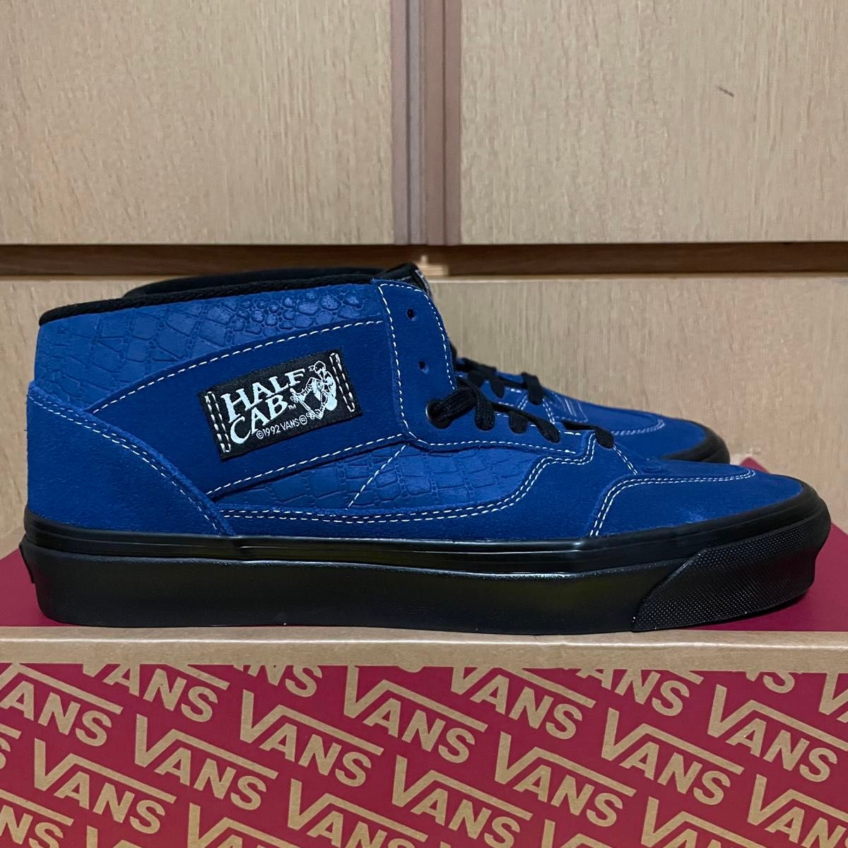 未使用 箱付き VANS ヴァンズ バンズ アナハイムファクトリー ハーフキャブ 30周年記念 スニーカー 27cm US9 青黒