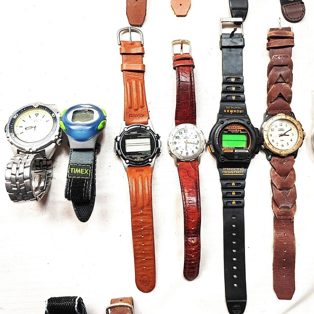 TIMEX タイメックス 50本 まとめて サファリ クロノグラフ他 メンズレディース腕時計 大量 セット kg本点個 ジャンク G24_画像5