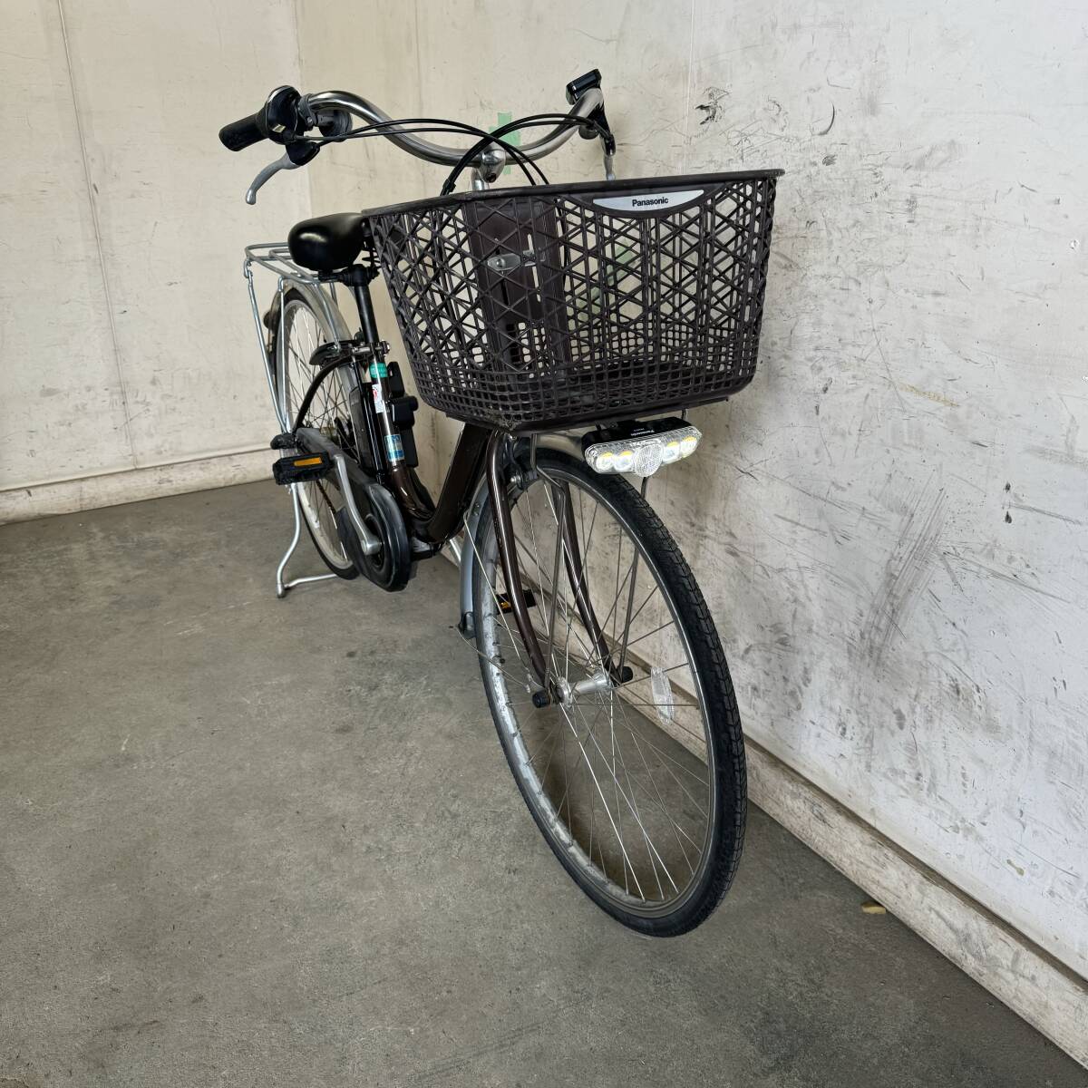 * Gifu departure ^Panasonic/ electric bike /3 step shifting gears /26 -inch / mileage verification / charger less / battery 12Ah/ crime prevention equipped / present condition goods R6.2/26*