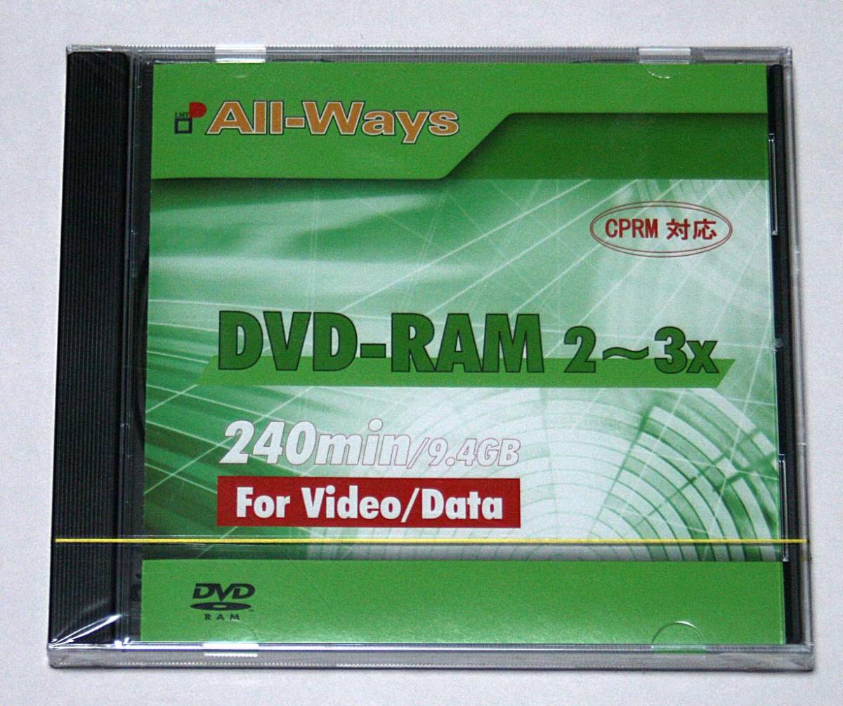 ★DVD-RAM 2～3x 240min/9.4GB For Video/Data CPRM対応　未開封品 _画像1