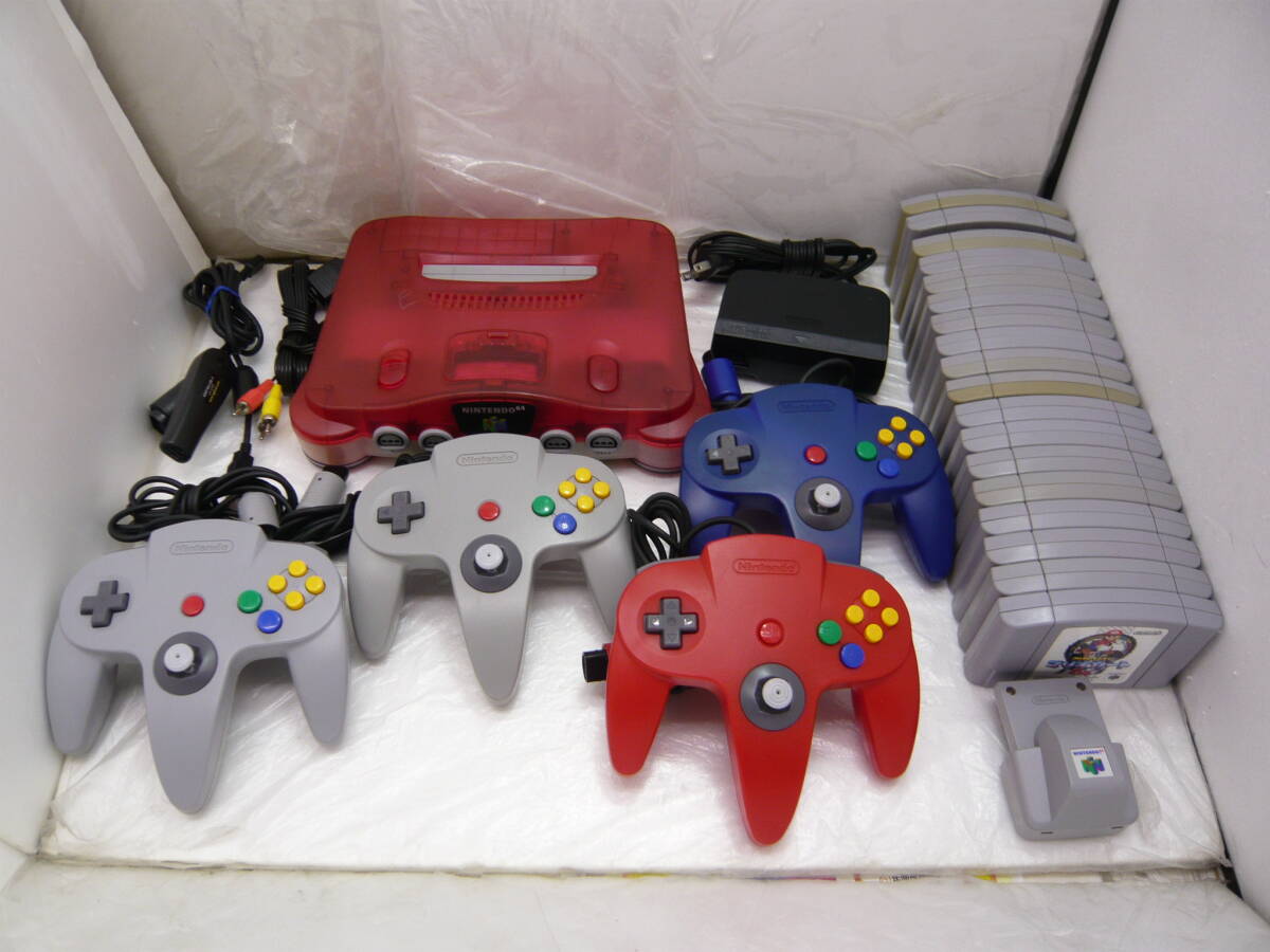 ☆ 任天堂株式会社 NINTENDO64 ゲーム機 NUS-001 おまけソフト１８本付き ☆