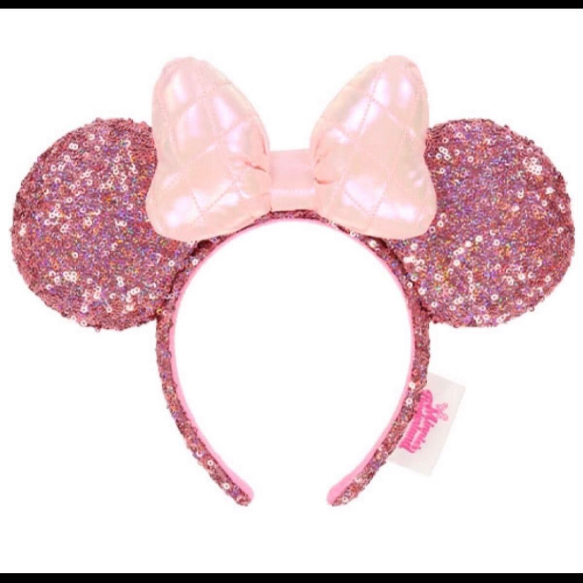 ディズニー ミニー カチューシャ リボン スパンコール ピンク パルパルーザ パルパル 完売品 ディズニー ミニー カチューシャ リボン スパンコール ピンク パルパルーザ パルパル 完売品