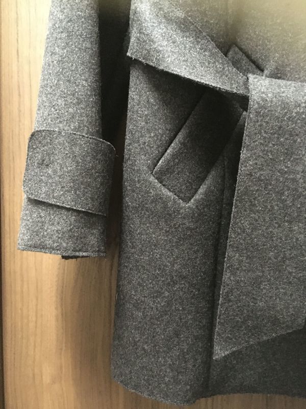 # selling up SALE# new goods 48.6 ten thousand jpy Les Copainsreko bread 1st line most recent year! finest quality Wface wool 100%!ko Kuhn trench coat skirt attaching 40 L~