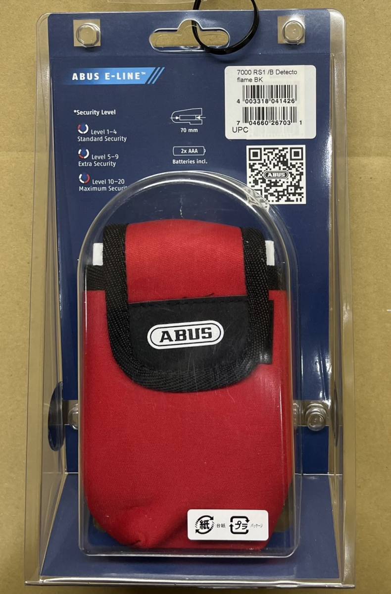 ●新品1点限★ABUS アブス★定価27280円★Detecto/7000 RS1/B flame BK★アラーム/ディスクロック★3D傾斜センサー(携帯用にも )ディテクト_画像4