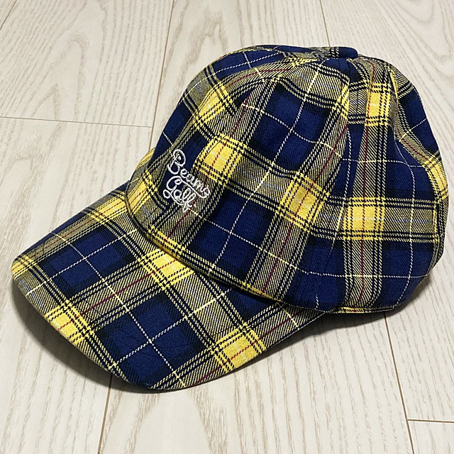 BEAMS チェック柄 キャップ GOLF ビームス レディース ☆美品_画像1