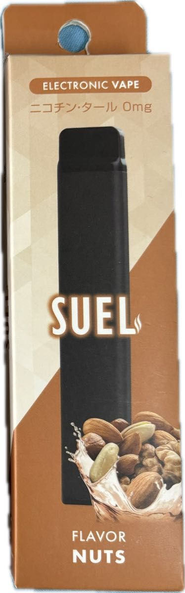 SUEL(スエル) 使い捨て 電子タバコ ベイプ シーシャ ニコチン タール無し (ナッツ) 5本セット