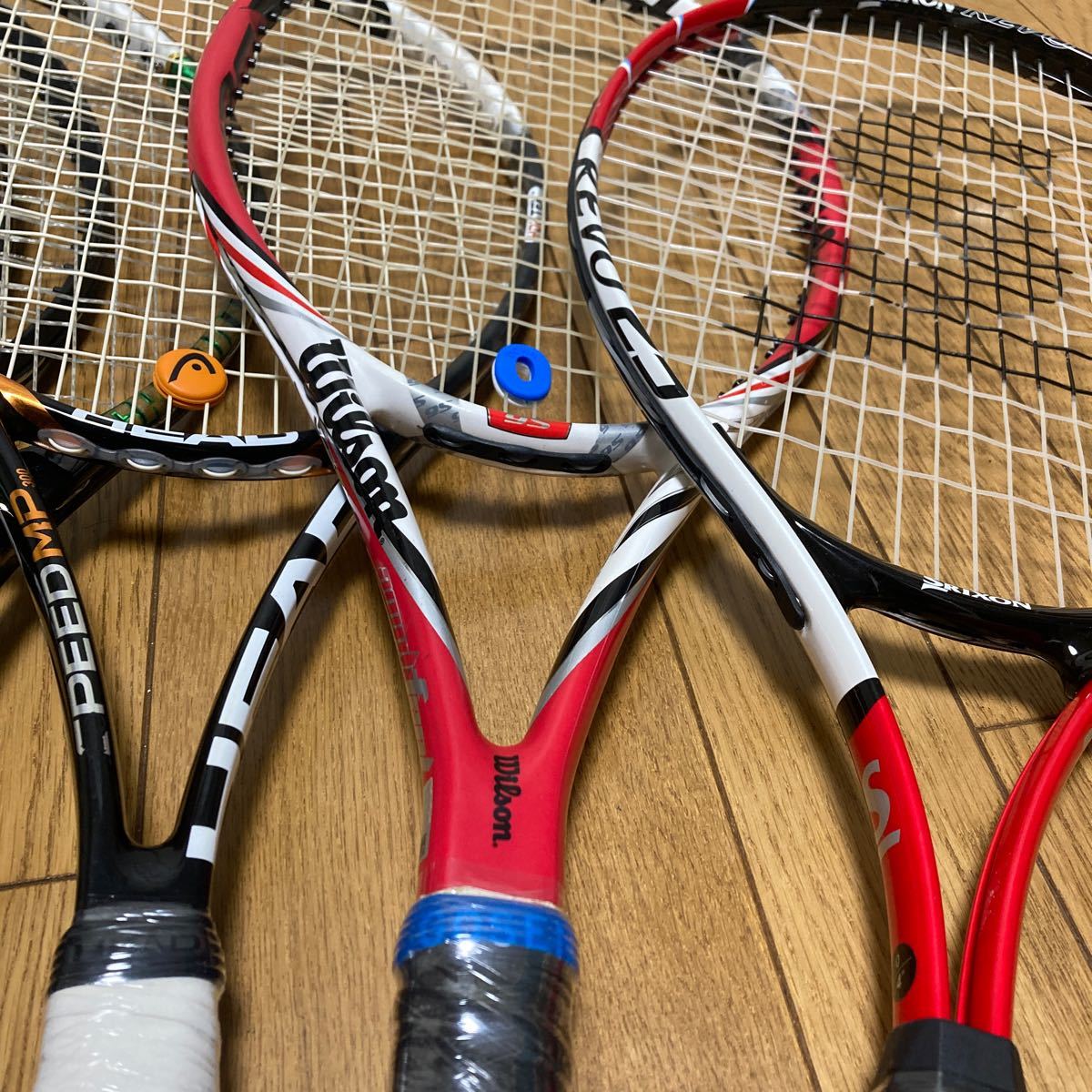 8本まとめ売り 硬式ラケット テニスラケット ミズノ ダンロップ ヨネックス ウィルソン バボラ ヘッド スリクソン プリンス ラケットバッグ_画像5