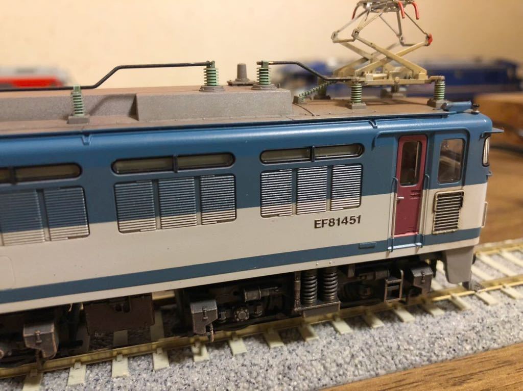 KATO HO EF81 451（角目） （EF81 95改）ウェザリング &精密加工品_画像7