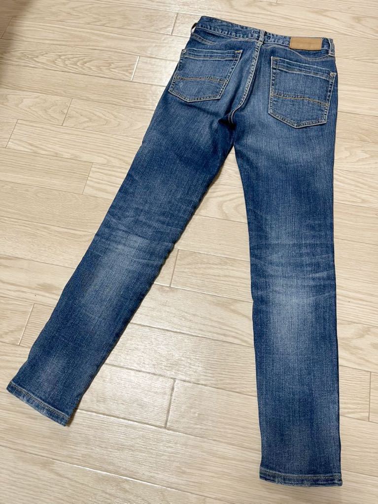 BAYFOW DENIM　ベイフロー｜スリムスキニーデニムパンツ　ブルー　W-22｜ダメージ加工　ストレッチ　小さいサイズ