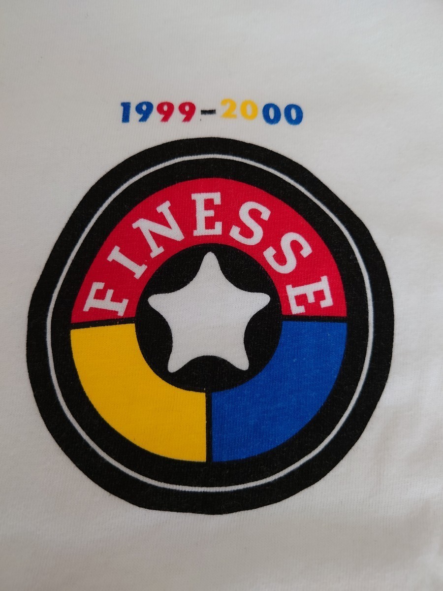 希少 90s『FINNESE』×『GOOD ENOUGH』 コラボ　　　 FINNESE★ロゴ Tシャツ　白 Lサイズ