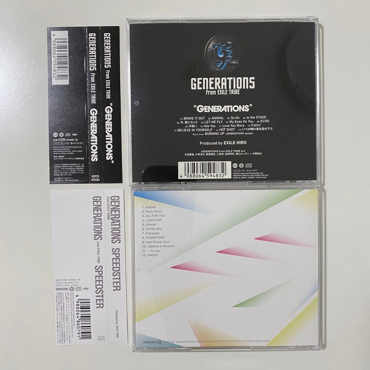 ［国内盤］GENERATIONS from EXILE TRIBE Generations / Speedster 2枚まとめ売り