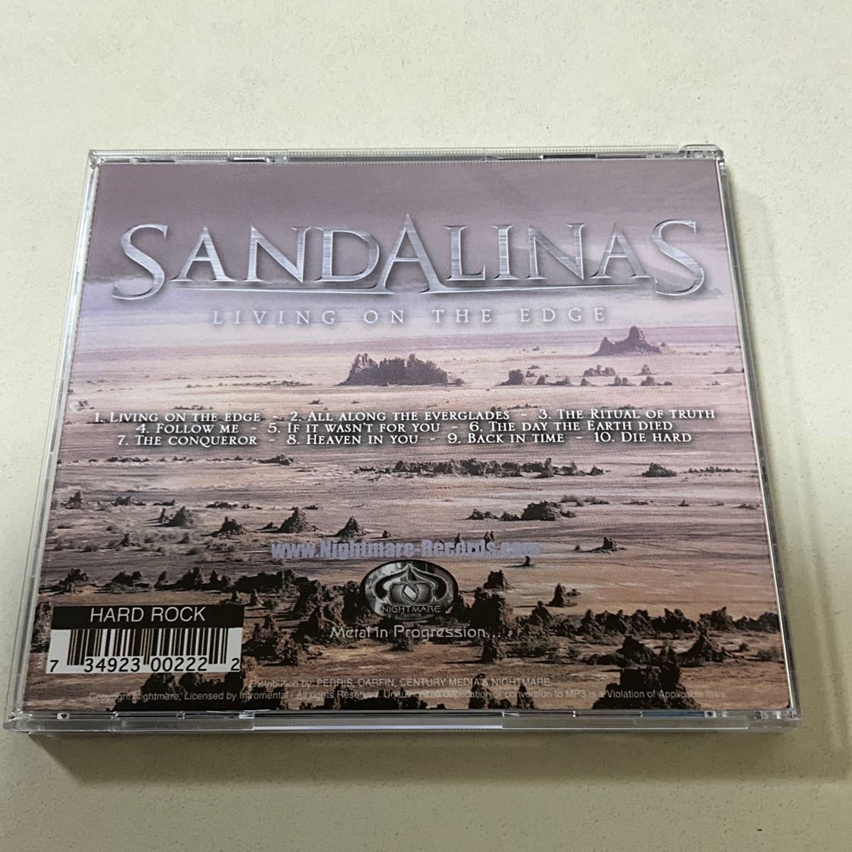 北欧メタル Sandalinas Living On The Edge/Apollo Papathanasio_画像3