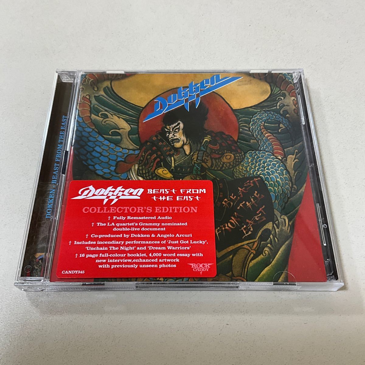 LA metal DOKKEN 2CD BEAST FROM THE EAST REMASTERED/li mustard  ticket ROCK CANDY